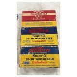 APPROX 60 ROUNDS OF 30-30 WIN LUBALOY AMMO