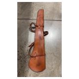 BUCKS SADDLERY LEATHER RIFLE SCABBARD