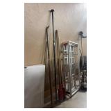 2 BREAKER BARS AND POST HOLE DIGGER