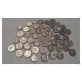 $5 FACE VALUE ROOSEVELT DIMES 90%
