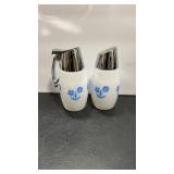 GEMCO VTG MILK GLASS CREAM & SUGAR