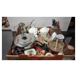 MILK GLASS & VTG KITCHEN ASSORTMENT