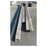 4 WOOD BEAMS 12'-16' LENGTH 7'X7' & 8'X8'