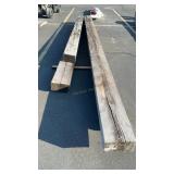 4 WOOD BEAMS 12'-16' 12' X 6'