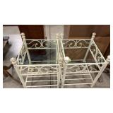 2 - METAL & GLASS ACCENT TABLES