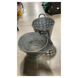 METAL COAL SCUTTLE BUCKET  & DECOR PAIL