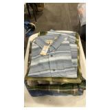 5 ASSORTED BUTTON LONG/ SHORT SLEEVE SHIRTS SZ L