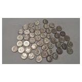 $5 FACE VALUE ROOSEVELT DIMES 90%
