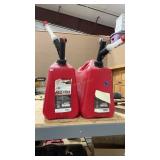 2- 5 GALLON FUEL CANS