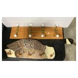 GOOSE & BRASS ACCENTS COAT RACKS
