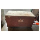 DELTA JOBOX METAL STORAGE CONTAINER W/ KEY