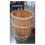 WOOD STORAGE BARREL