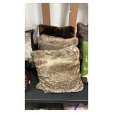 3 - FAUX FUR ACCENT PILLOWS