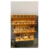 3 - WOODLAND CUT OUT DECOR SHELVES