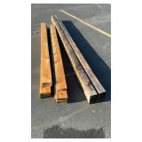 9- 1' X 6' BOARDS AND 2 4' X 8' BEAMS ASSORTED LE