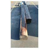 2 LARGE WOOD BEAMS 126' X 12' X 12' & 198' X 12'