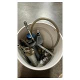 3 GREASE GUNS AND 2 HITCH BALLS