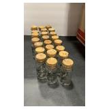 23 - 1970' WHEATON BOTANICALS GLASS SPICE BOTTLES