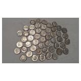 $5 FACE VALUE ROOSEVELT DIMES 90%