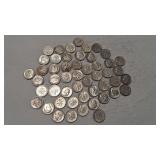 $5 FACE VALUE ROOSEVELT DIMES 90%