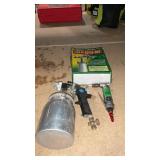 PNEUMATIC DIE GRINDER AND 2 SPRAY GUNS