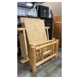 TWIN LOG BUNK BEDS