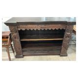 ASIAN MOTIF CARVED  WOOD SIDEBOARD