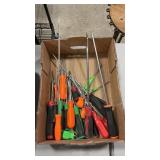 ASSORTED SNAP-ON SCREWDRIVERS- VARIOUS SIZES AND