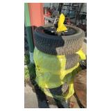 4 HANKOOK I*PIKE STUDDED TIRES W/ RACELINE RIMS