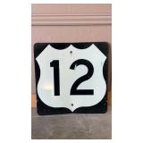 HGHY 12 METAL SIGN