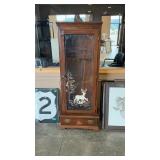 6 SLOT LOCKING LIGHTED  GUN CABINET