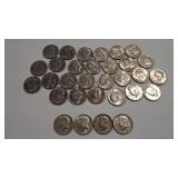 4 - 40% KENNEDY HALVES  & 27 CLAD KENNEDY HALVES