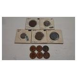 1865 II ICENT 4 LARGE CENTS & INDIAN CENTS