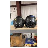 2 MOTORCYCLE HELMETS SZ 2XL AND UNKNOWN