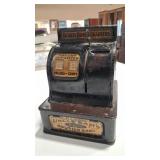UNCLE SAM 3 COIN VTG METAL REGISTER BANK