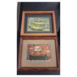 2 - WOODLAND FRAMED ART