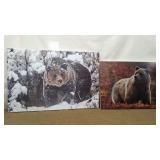2 - CANVAS BEAR PRINTS