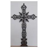 FRENCH CAST IRON FIELD CROSS 19TH CENTURY W/