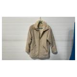 SUEDE STYLE JACKET W/ FAUX FUR INSIDE SZ UNKOWN