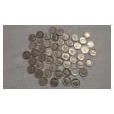 $5 FACE VALUE ROOSEVELT DIMES 90%