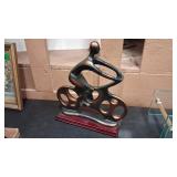 ABSTRACT BICYCLIST SCULPTURE