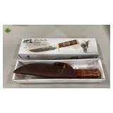 BLACKHILLS DAMASCUS SERIES FIXED BLADE KNIFE W/ SH
