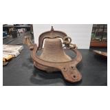 C.S. BELL CO ANTQ CRYSTAL METAL BELL