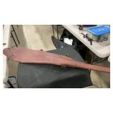 LEATHER SADDLE MOUNT RIFLE SLING SCABBARD