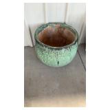 LARGE CERAMIC OUTDOOR PLANTER 24' X 19'