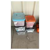 5 TUBS OF CAP NAILS
