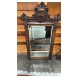 ANTQ BEVELED EDGE ORNATE WALL MIRROR