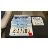 GROUP OF MT LICENSE PLATES