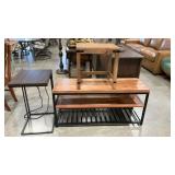 CONTEMPO WOOD & METAL ENTERTAINMENT STAND & 2