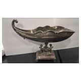 BAROQUE SILVER PLATED FOOTED CENTERPIECE